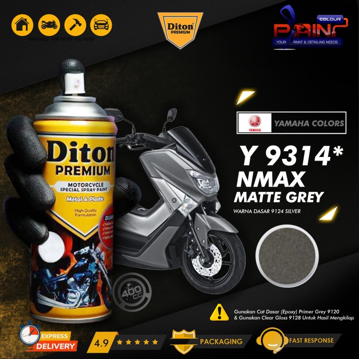 Cat Semprot DITON PREMIUM - 9314* Nmax Matte Grey