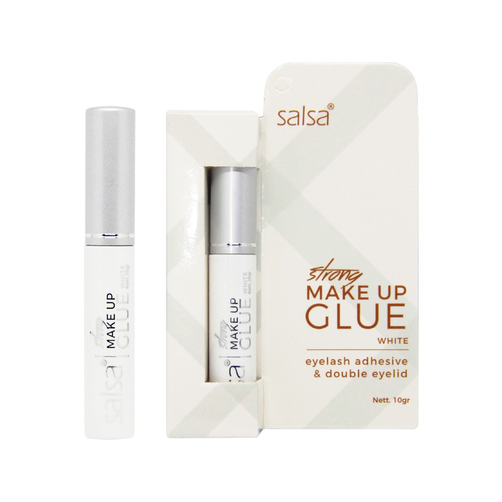 SALSA Strong Makeup Glue (White / transparant / black) - Lem Bulu Mata hitam putih perekat