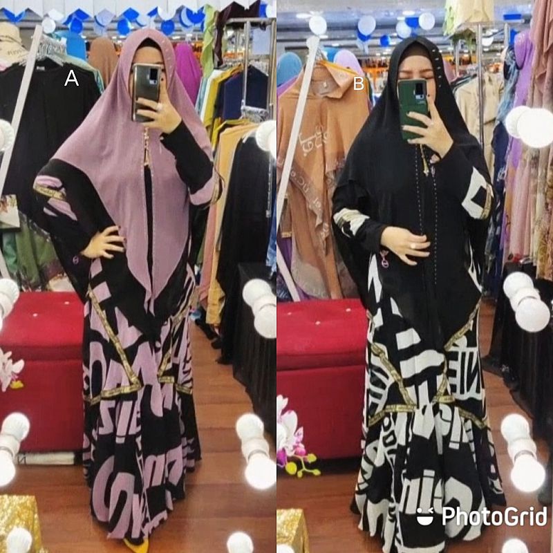 Tunik chatifa polka original / DRESS HIRKA PREMIUM SET BY YODIZEN (READY)
