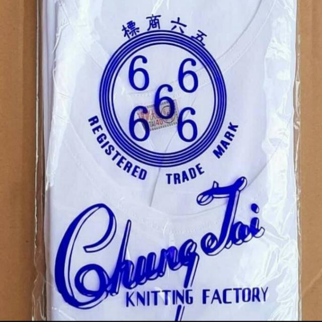 Kaos oblong cap 66666 Original bahan sutera IMPORT