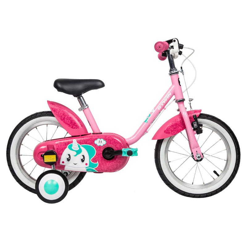 BTWIN 500 Unicorn Sepeda  Anak  14 inch untuk Usia  Anak  3 5  