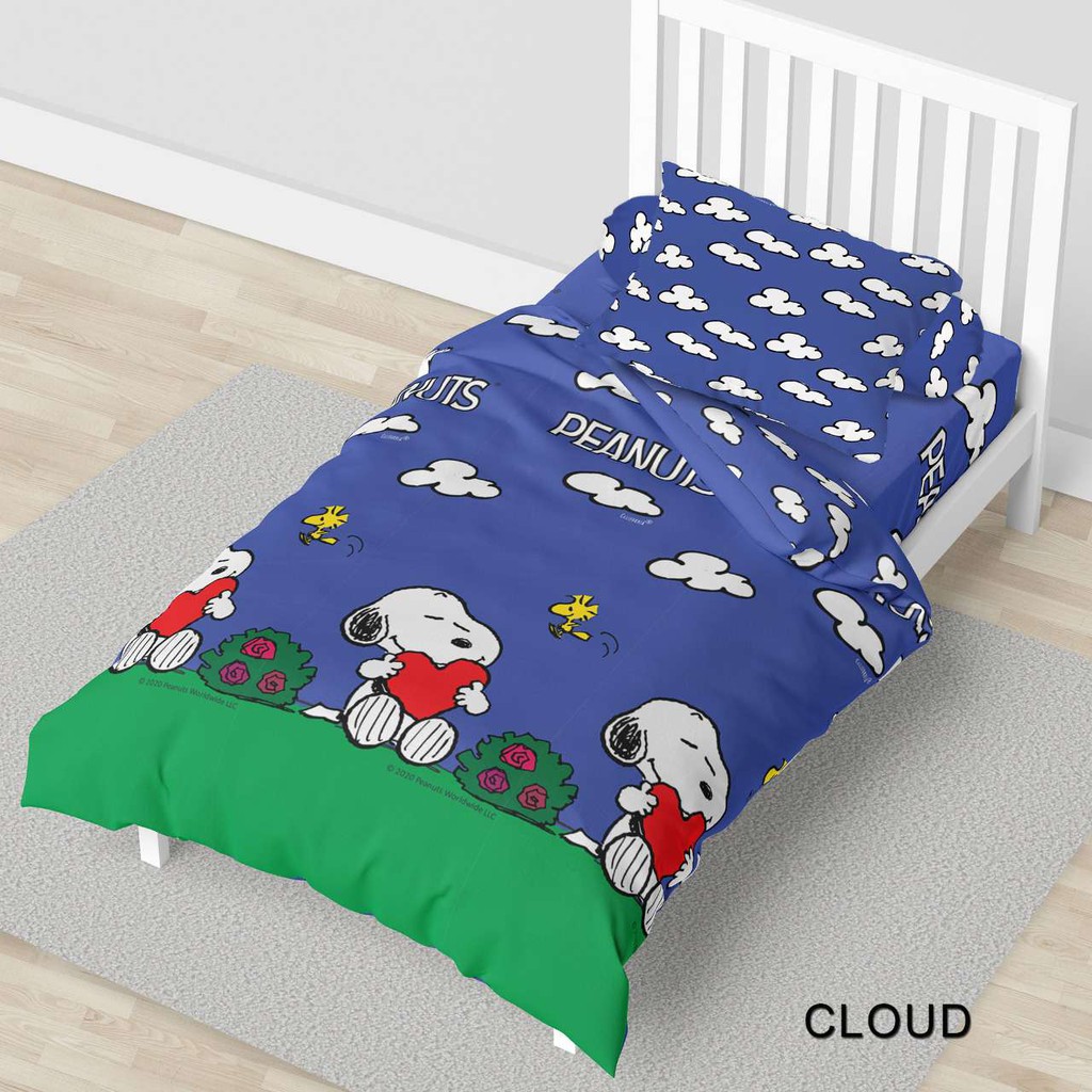 Sprei California 100x200&120x200 Single Cloudy/Peanuts