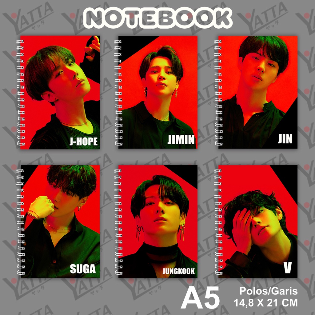 

Notebook KPOP BTS - Map of the soule ON E Clue Ver Ukuran A6 10,5 cm x 14,8 cm
