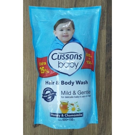 Cussons Baby Hair&amp;Body wash mild gentle 600+150ml 1608