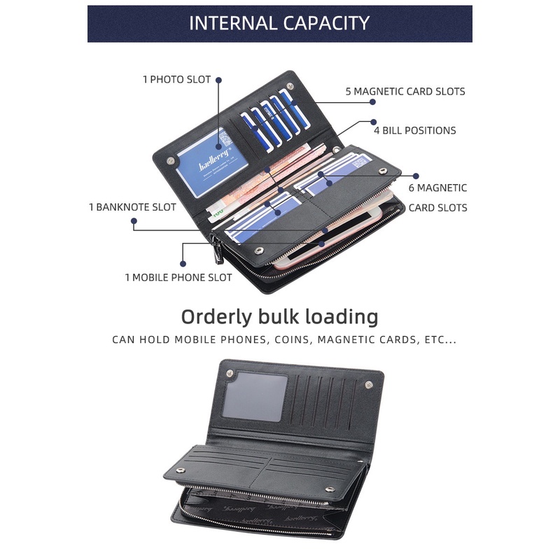 ORIGINAL BAELLERRY DOMPET UANG PANJANG MUAT HP BESAR DENGAN TALI C2353