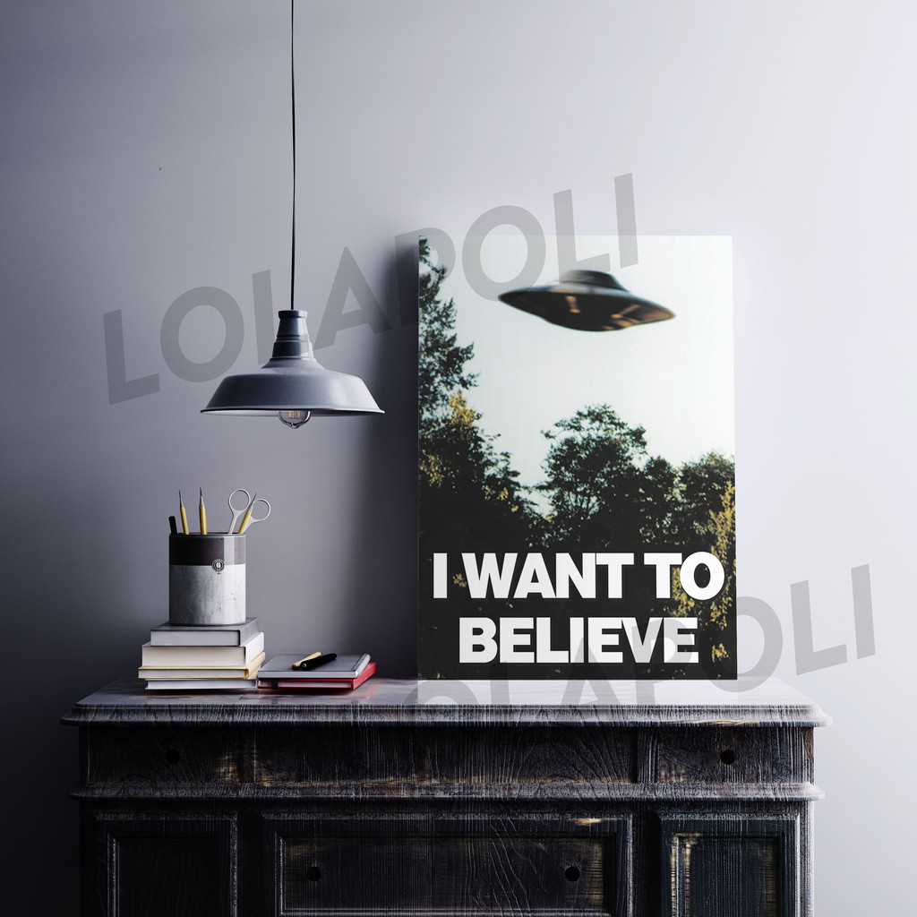 Hiasan Dinding Poster Kayu - Film The X Files