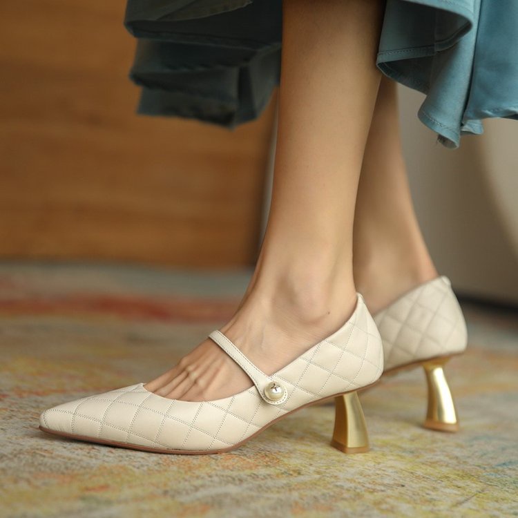 RYS - Gilded Harp Sepatu Heels Wanita Fashion Kantor / Casual - Ori Import