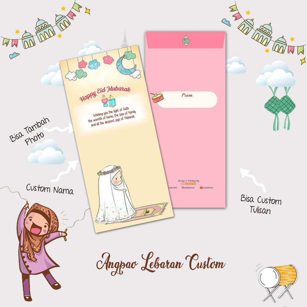 Angpao Lebaran Custom Murah Lucu Unik Ap017 Shopee Indonesia