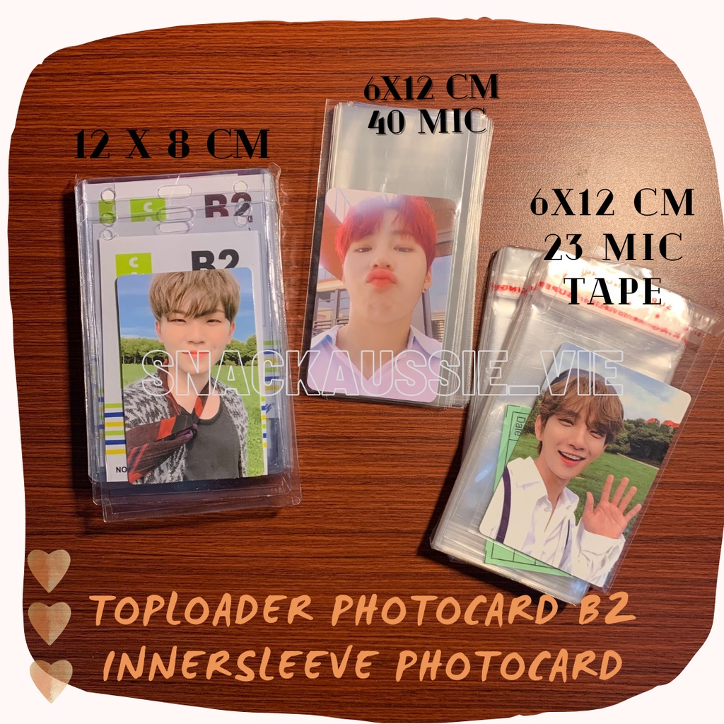 

TOPLOADER B2 A2 INNER SLEEVE 6X10 CM PHOTOCARD KPOP CARD HOLDER MURAH OPP TAPE