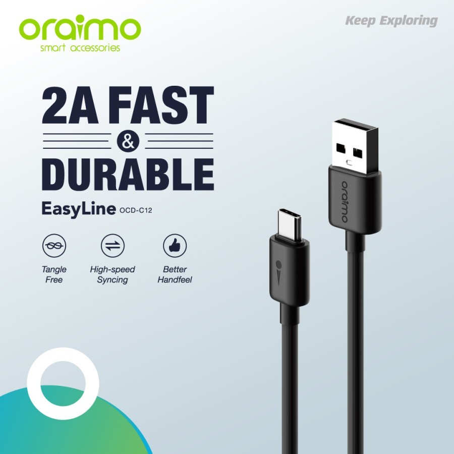 KABEL TYPE C ORAIMO OCD-C12 DATA 2A FAST CHARGING