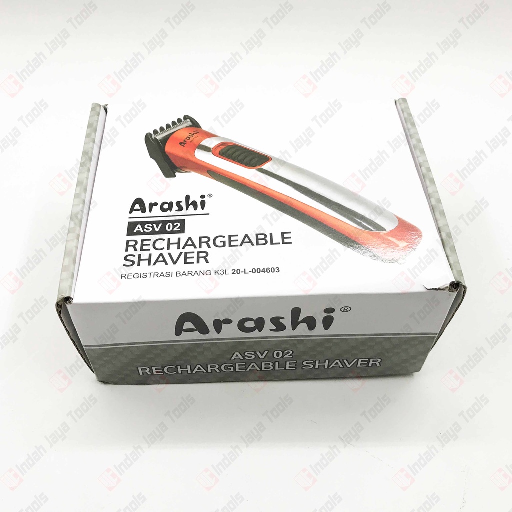 ARASHI ASV 02 Cordless Shaver Mesin Cukur Rambut Jenggot Kumis Baterai