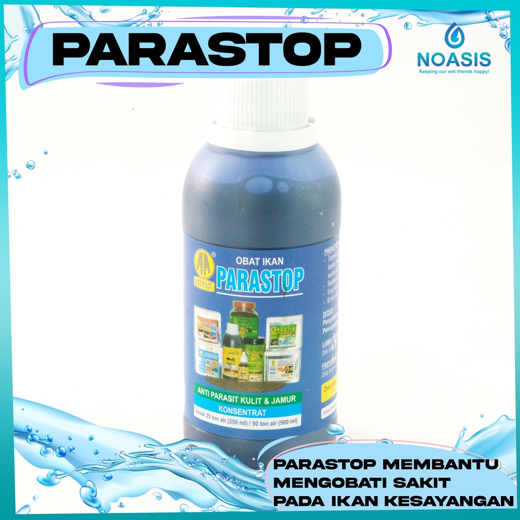 AQUARIUM IKAN HIAS OBAT AKARI PARASTOP 500 ML ANTI PARASIT KULIT JAMUR