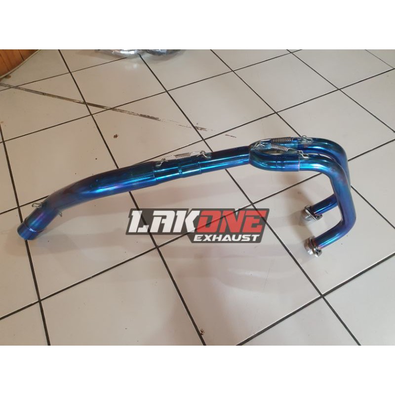 HEADER LEHER PIPA LEHERAN FULLSYSTEM HONDA CBR250RR BLUEMOON STAINLESS FULL BENDING CNC ORIGINAL