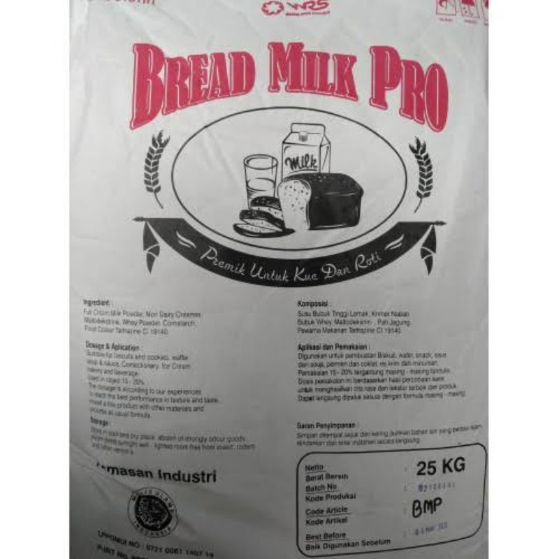 

Susu Bubuk Bread Milk Pro repack 250gr