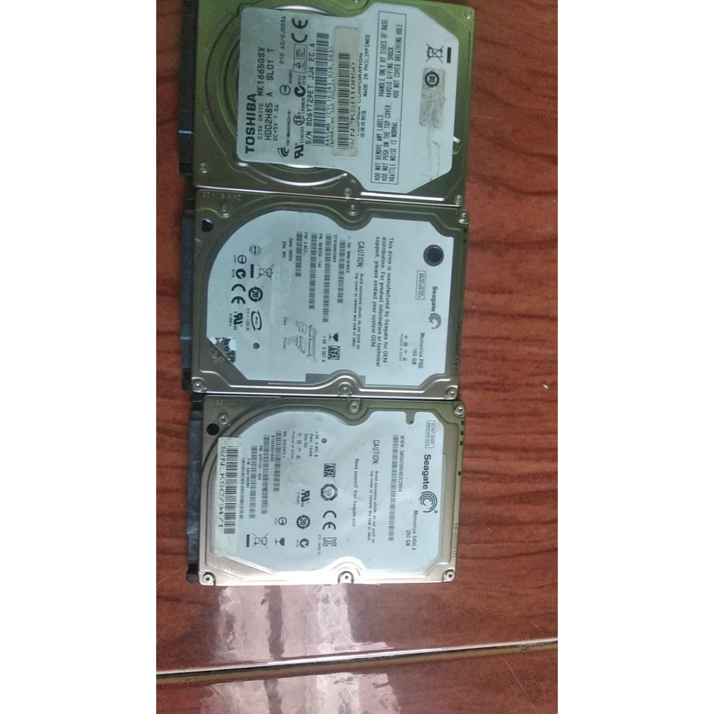 hardisk bekas 160 Gb, 250 Gb,  320 Gb