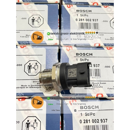 SENSOR COMMON RAIL VOLVO EC210 20792328 VOE20792328 BOSCH