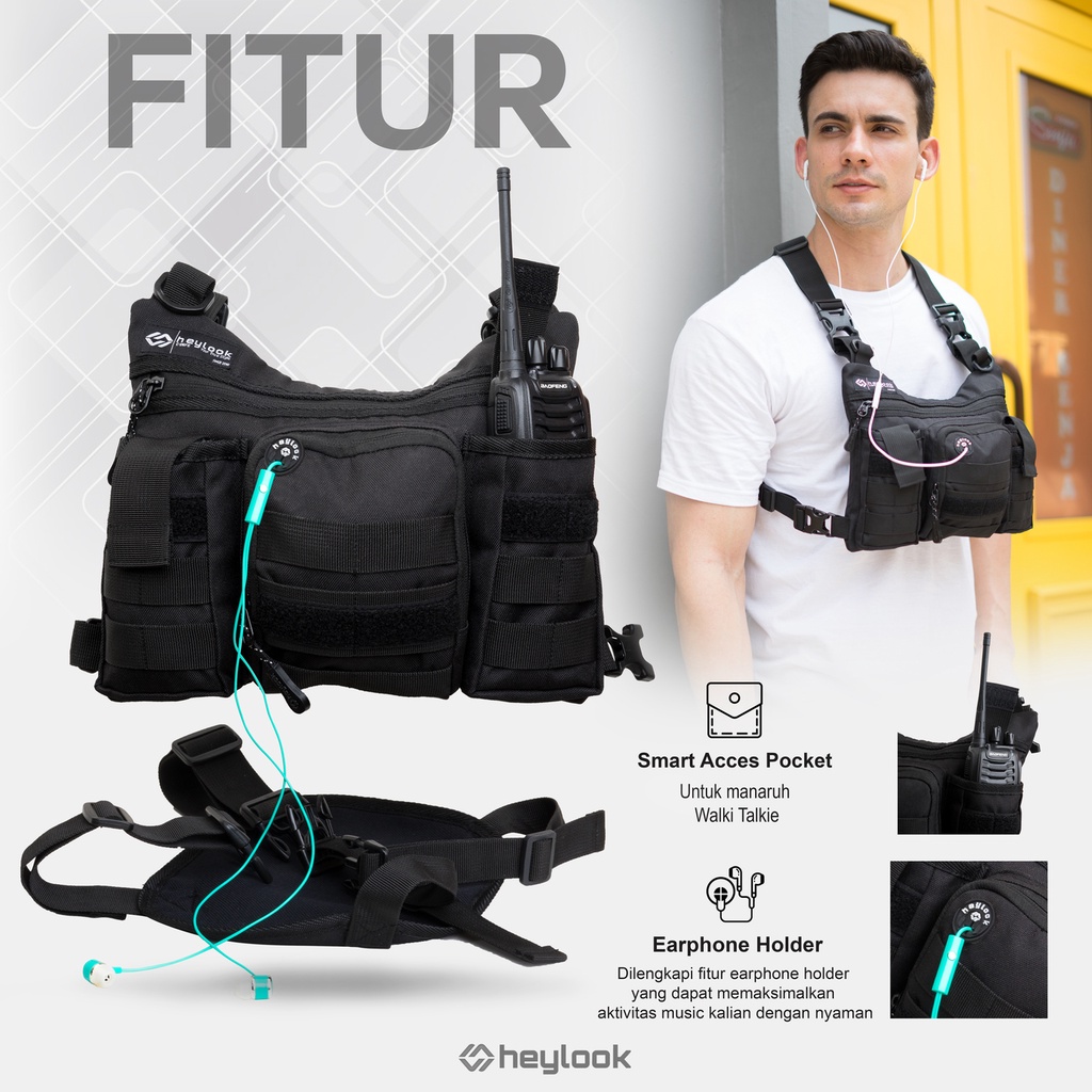 HEYLOOK Project - Chest Bag PHANTOM Tas Dada Tactical Rig Bag Outdoor