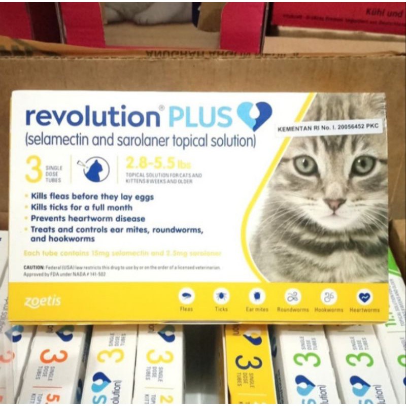 Revolution Plus Gold Cat Obat Kutu Kucing 0.25ml 1 Tube