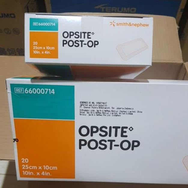 Opsite Post-Op 25X10 Cm / Plester Tahan Air / Opsite 25Cm X 10Cm / Opsite 25X10