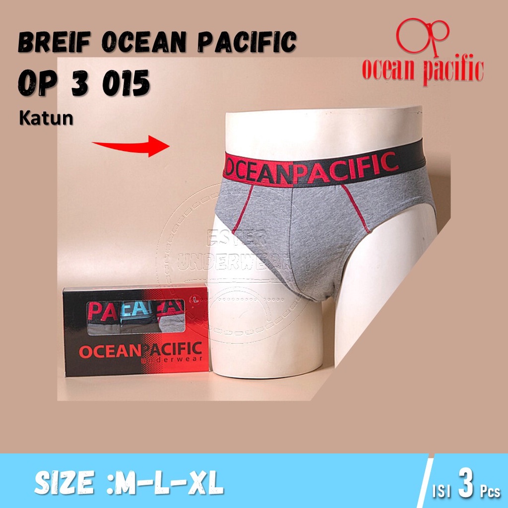 Celana dalam Pria OCEAN PACIFIC OP 015 ISI-3 PCS