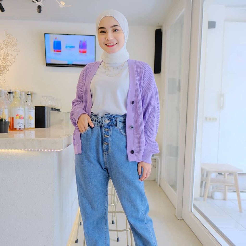 Cardigan rajut - Kardigan wanita - Cardigan pull*bear - Carra cardi-6