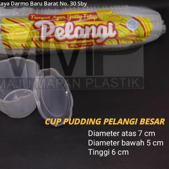 ➤ Cup Puding Pelangi isi 24 pcs / Cup Puding Bunga ➩