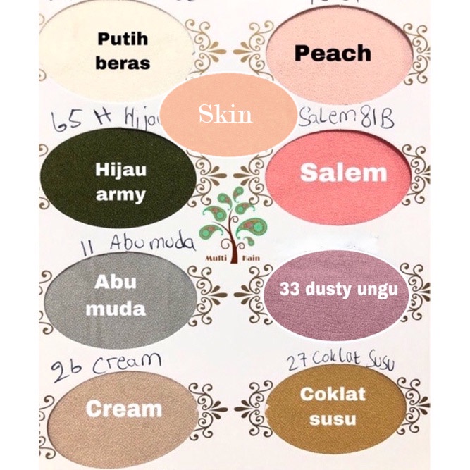 bahan multi kain moscrepe / mosscrepe / moscrep moschino mosschino arabian crepe gamis fashion-3