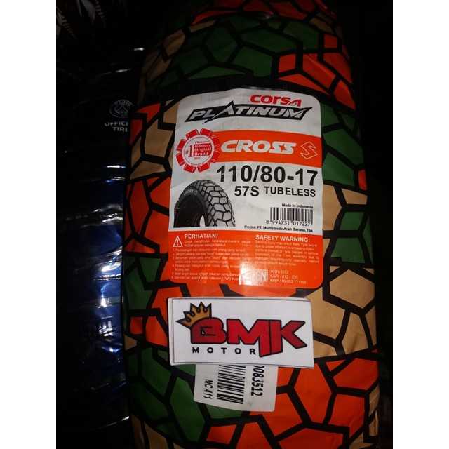 CORSA CROSS S 110/80-17 TUBELESS