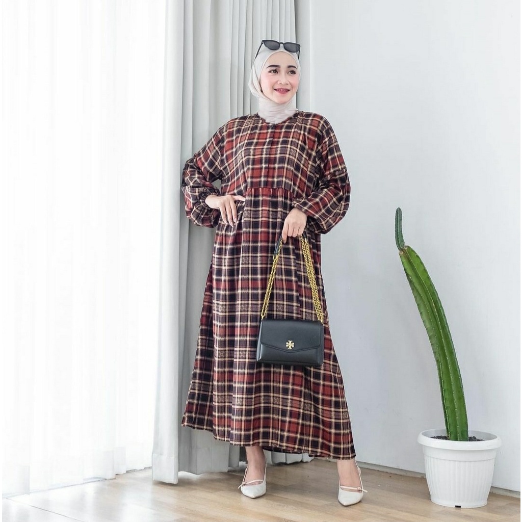 HAKO MIDI DRESS / MIDI DRESS RAYON VISCOSE / MIDI DRESS BUSUI / MIDI DRESS JUMBO BUSUI / GAMIS MIDI 
