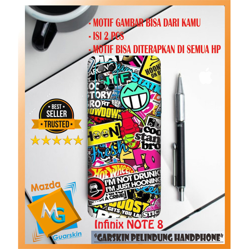 

Garskin Infinix Note 8 Motif Doodle isi 2 pcs - Bebas Request Gambar