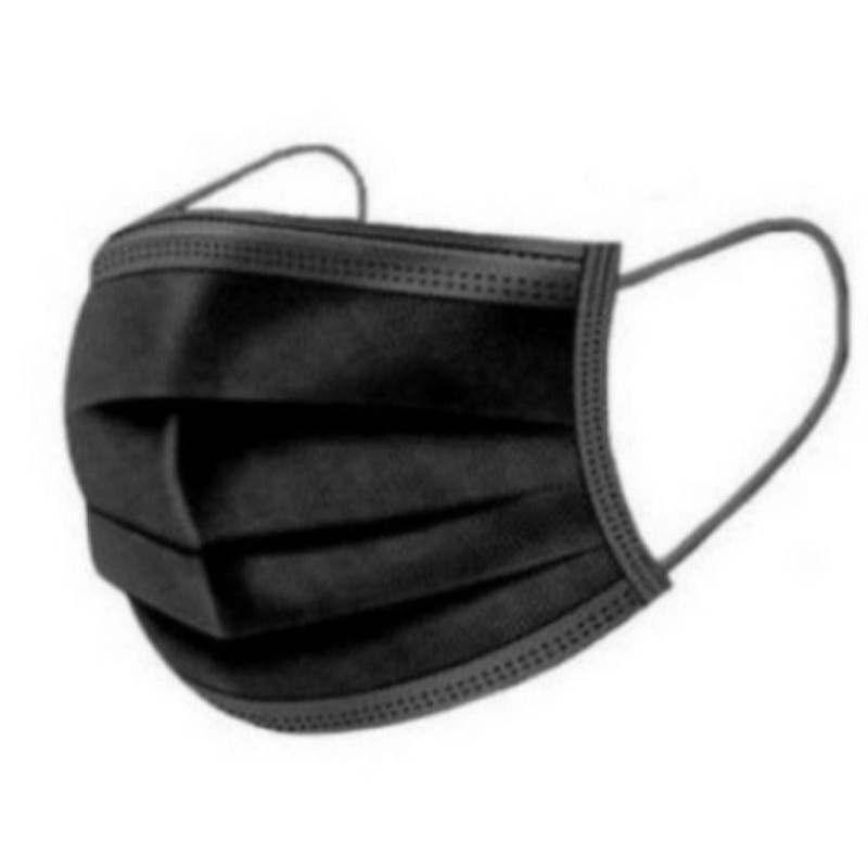 Masker Chasa 3ply black edition (embos chasa), Hrg 50pcs/box