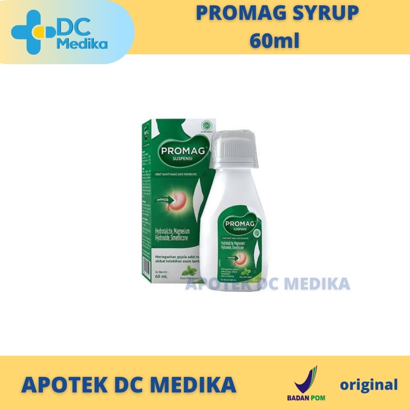 Promag Syrup 60ml / Obat Maag / Obat lambung / Obat perut