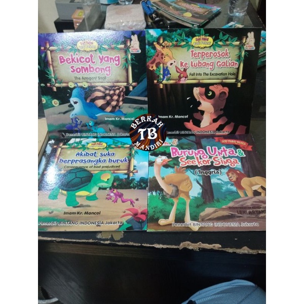 Buku Paket Isi 4 Seri Fabel Budi Pekerti