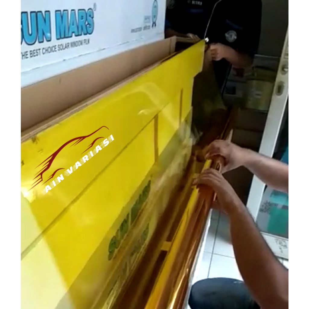 Stiker kaca film pure yellow sun mars fashion terbaru