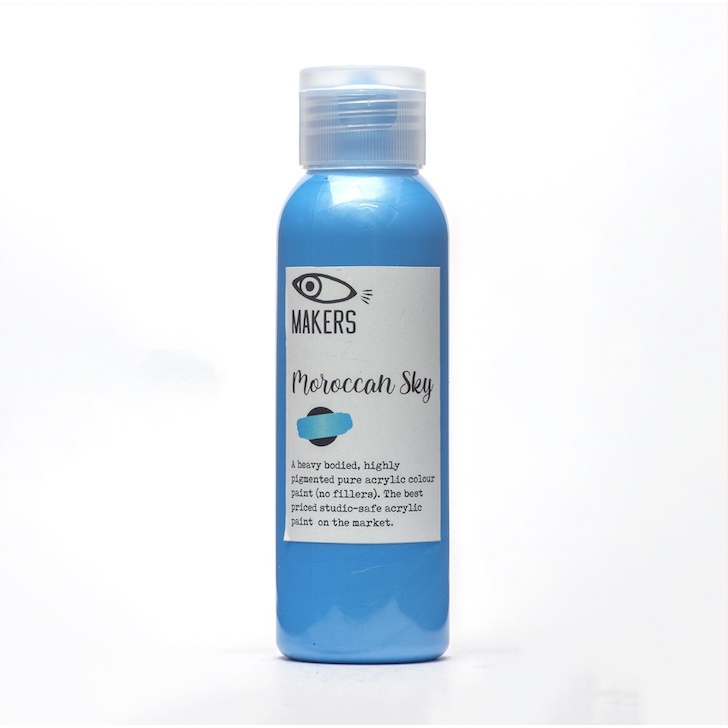 

Moroccan Sky Metallic Acrylic Paint 100ml by MAKERS