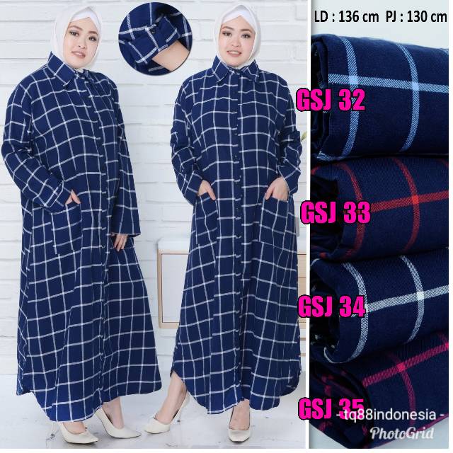 Gamis flanel jumbo/gamis flanel/gamis flanel big size/gamis kotak kotak/gamis jumbo/gamis/maxi