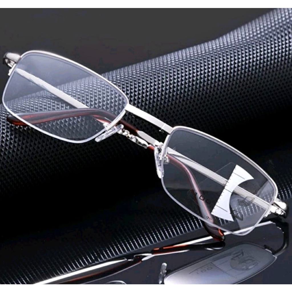 kacamata baca lipat progresif / kacamata baca plus pria / kacamata baca antiradiasi / kacamata baca 