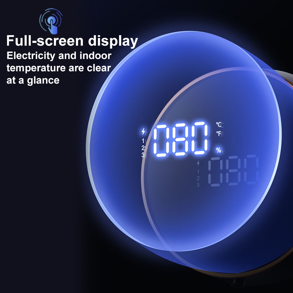 Dispenser Sabun Foam Otomatis Dengan Display Suhu Digital Tipe C Rechargeable Sensor Inframerah