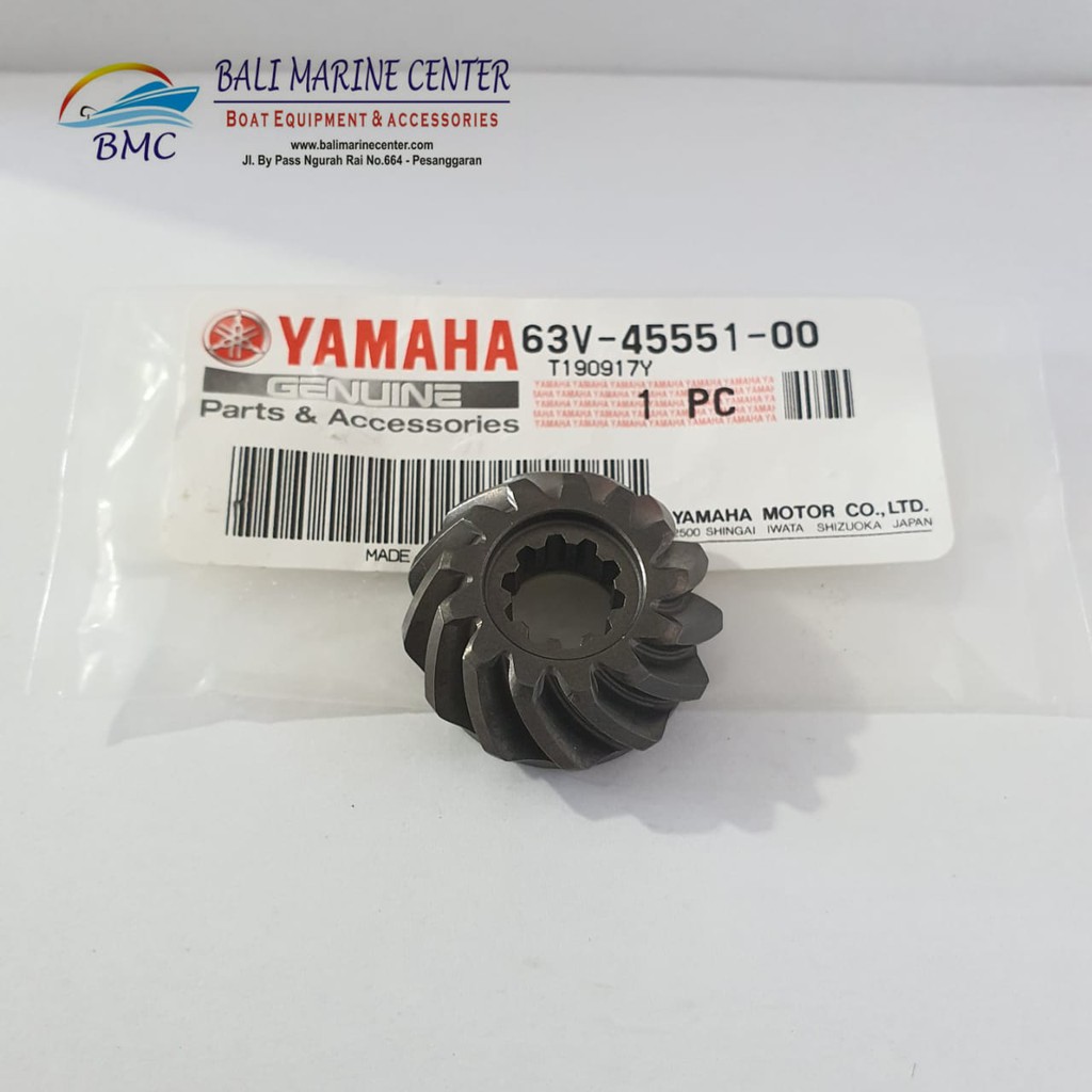 63V-45551-00 Pinion ORI Yamaha 15DMHL _ Sparepart Mesin Kapal