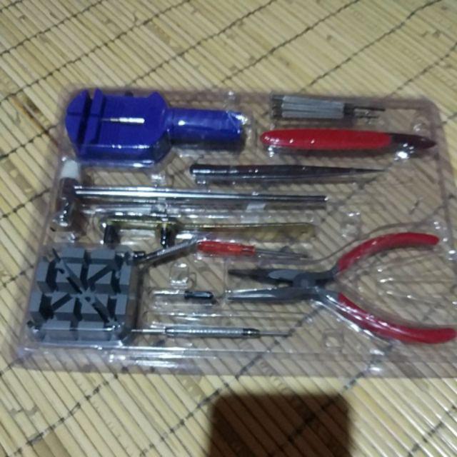 Alat Peralatan Srvice Perbaikan Jam Tangan Set Lengkap Tang Obeng Buka