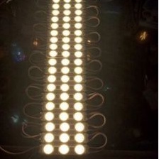 lampu led modul SAMSUNG 3 mata DC 12 Volt 1.5 watt WARM WHITE/Kuning 1pcs