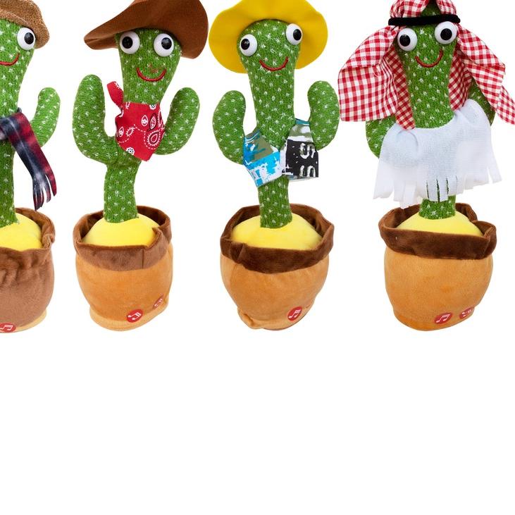☼ Kaktus Toys Dancing Cactus Joget Bisa Ngomong Rekam Suara/Mainan Anak Kaktus Joged Dancing Kaktus 