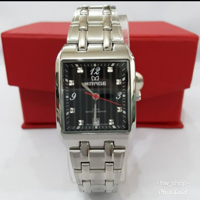 Jam Tangan Wanita Mirage 7716 Silver Original