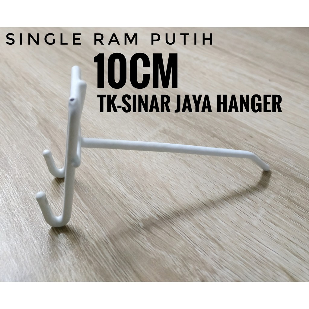 Single RAM PUTIH Ukuran 10CM / Cantolan RAM Gantungan Aksesoris