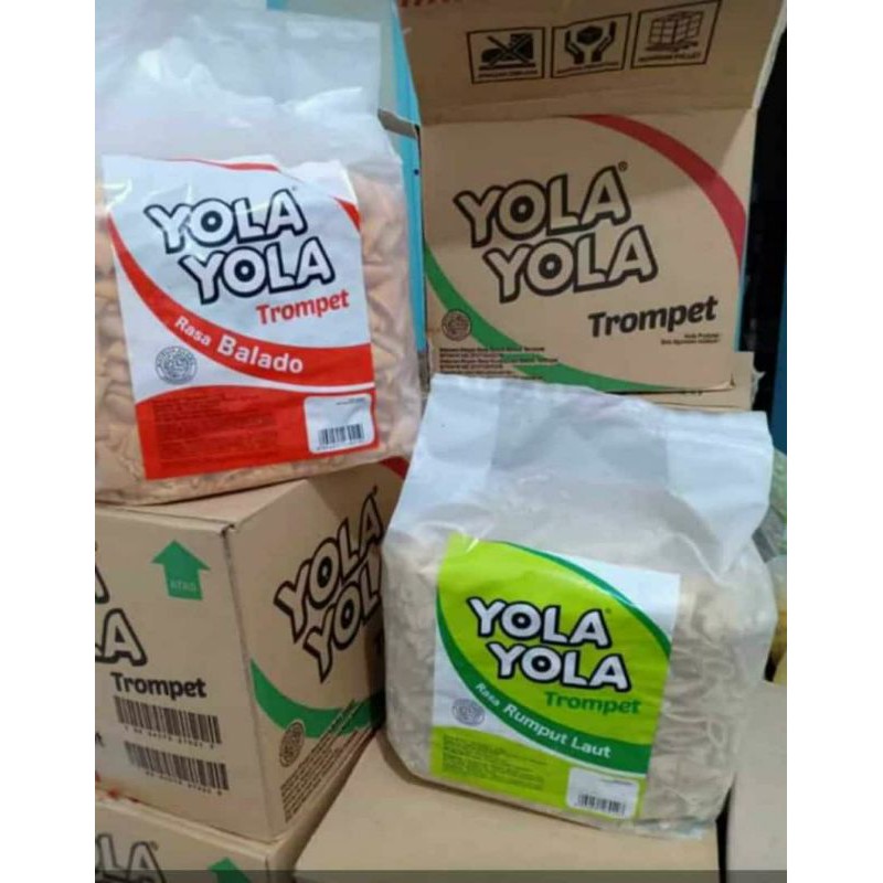 

Yola yola terompet momogi rasa balado rumput laut berat 1kg