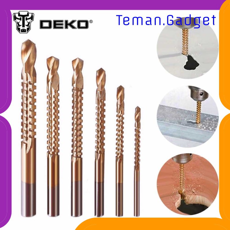 TG-DE113 Deko Mata Bor Power Drill HSS Steel 6PCS