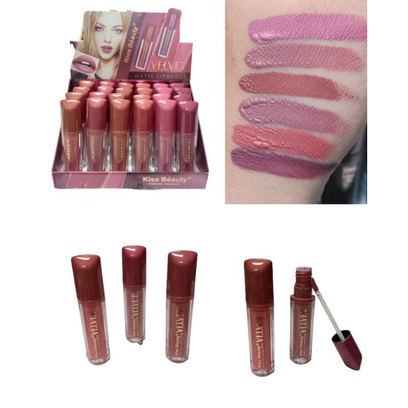 PROMO PER6PCS!!!LIP MATTE VELVET KISS BEAUTY 70090