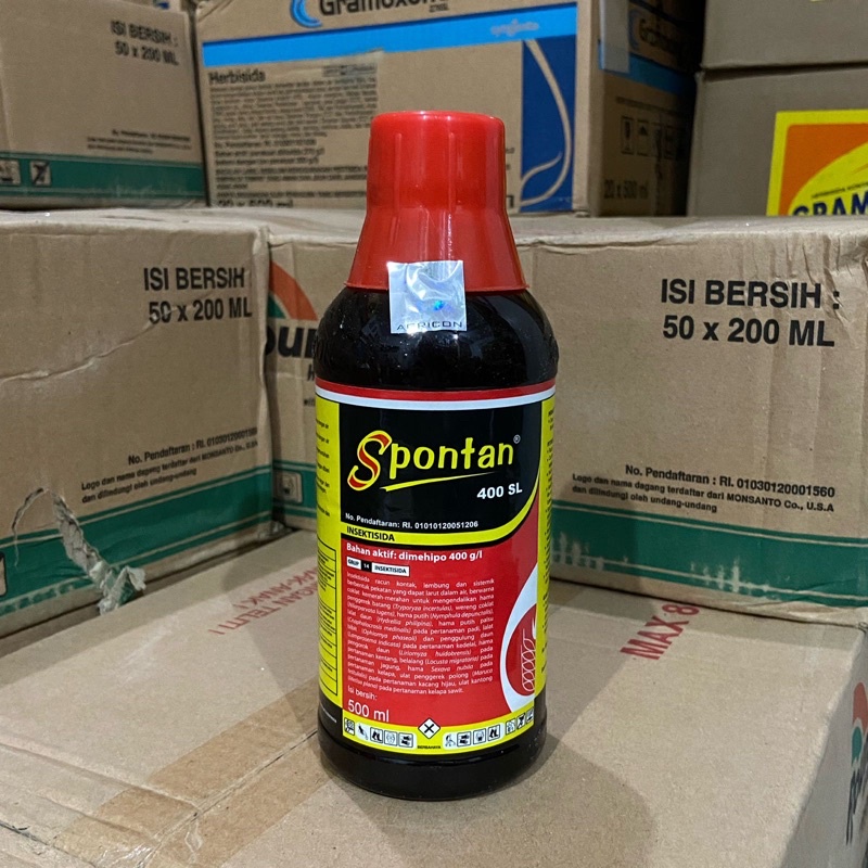 spontan 500ml insektisida dimehipo 400gl spontan obat penggerek batang padi