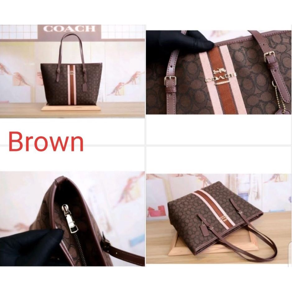 NEW C*4CH canvas material Ladies Shopping bag tote bag