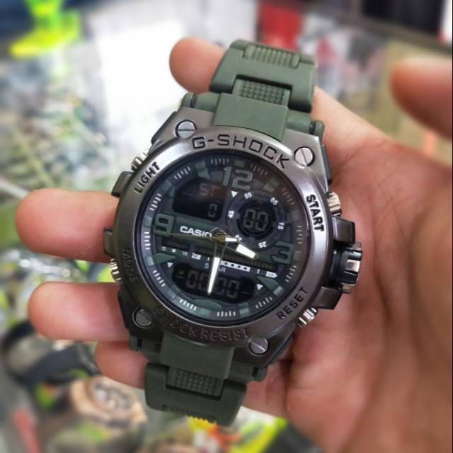 Jam tangan Gsh0ck rantai mika